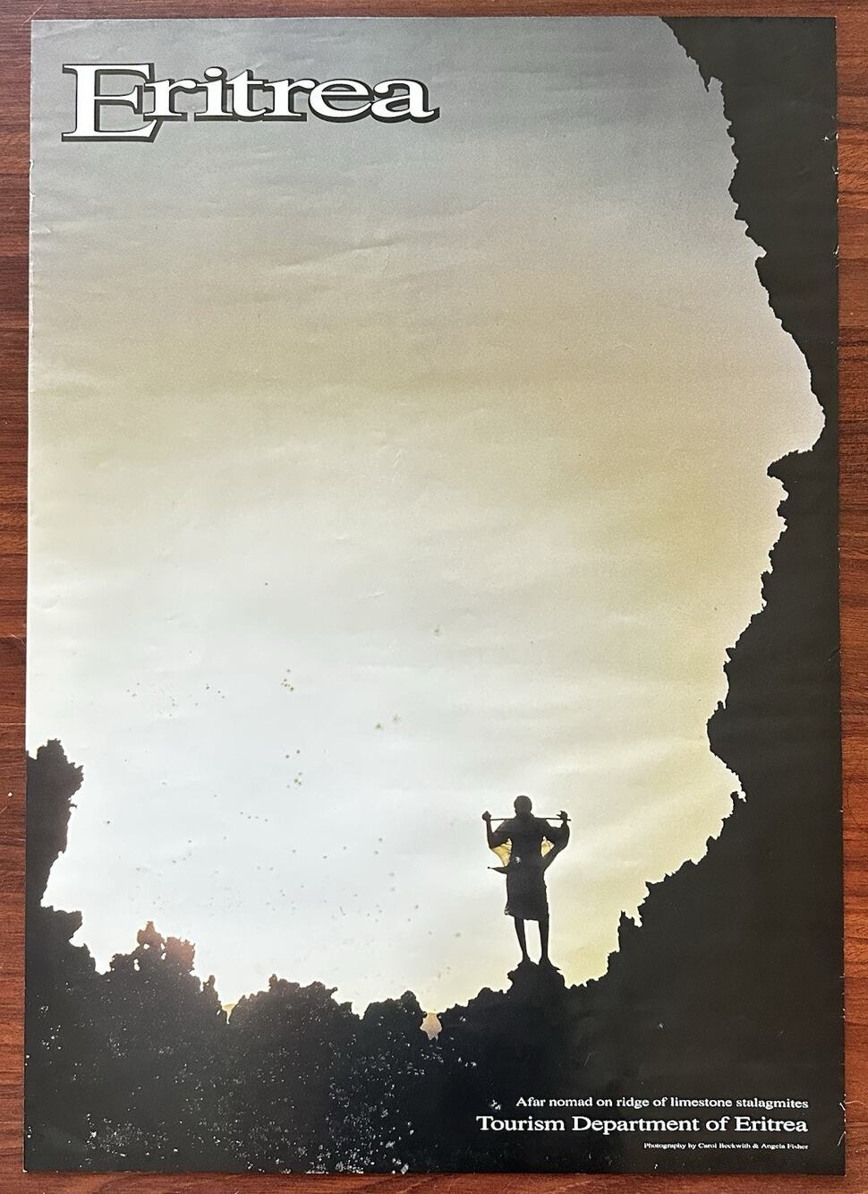 Vintage Eritrea Tourism Poster Carol Beckwith Angela Fisher Afar Nomad 17x24.5